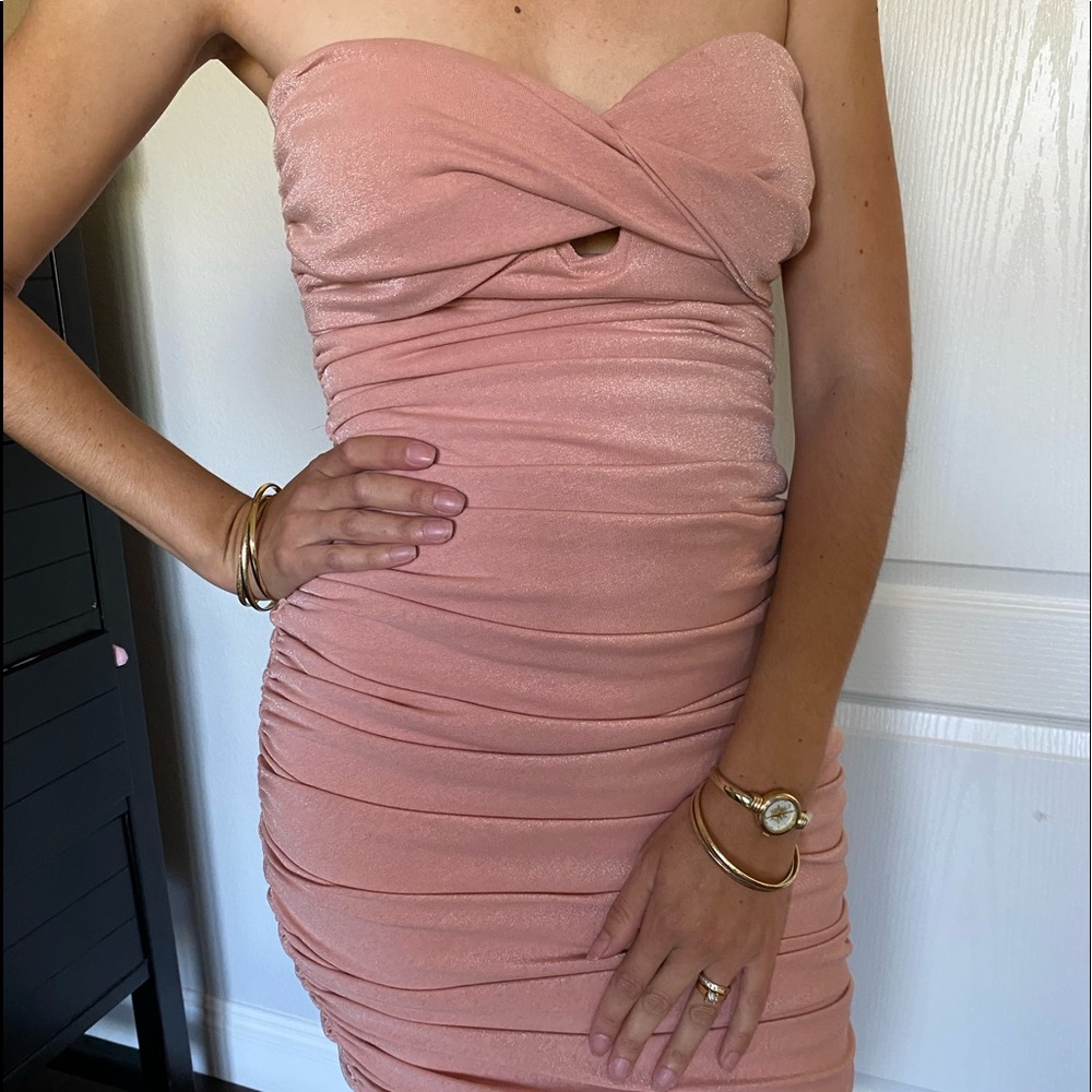 New never worn soft pink short dress